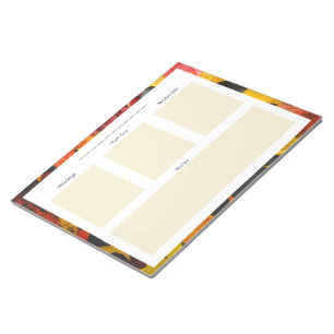 Übersicht über den Herbst Notizblock