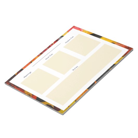 Übersicht über den Herbst Notizblock (angewinkelt)