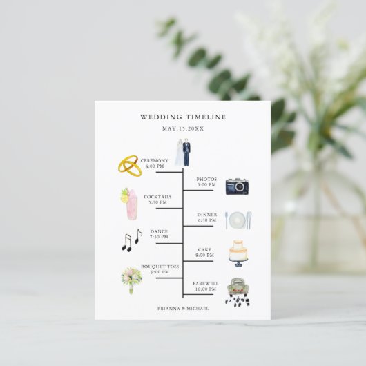 Übersicht über den Hochzeitstag (Stehend Vorderseite)