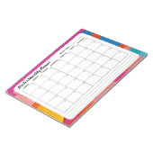 Übersicht über den mehrfarbigen Abstrakten Monatsk Notizblock (angewinkelt)