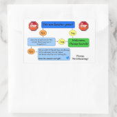 Übersicht über den nicht abgerufenen Fluss Rechteckiger Aufkleber (Tasche)