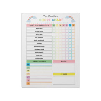 Übersicht über den Notepad für Kinder und zu verwe Notizblock