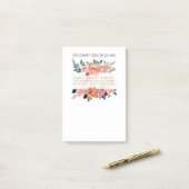 Übersicht über den personalisierten Namen Post-it Klebezettel (Auf Schreibtisch)