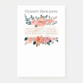 Übersicht über den personalisierten Namen Post-it Klebezettel (Vorderseite)