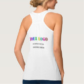 Übersicht über den Text von Firmenlogo Tank Top (Rückseite)