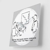 Übersicht über den Verkauf von Büros Quadratische Wanduhr (Winkel)