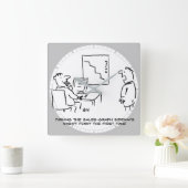 Übersicht über den Verkauf von Büros Quadratische Wanduhr (Zuhause)