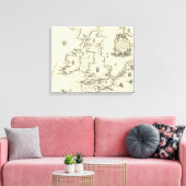 Übersicht über den Verlauf der spanischen Armada Leinwanddruck (Insitu (Wohnzimmer))