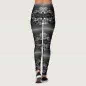 Übersicht über den Vintagen Hafen von Monaco Leggings (Rückseite)