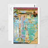 Übersicht über die biblische Genealogie Postkarte (Vorne/Hinten)