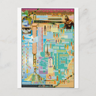 Übersicht über die biblische Genealogie Postkarte