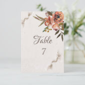 Übersicht über die Blume im Herbst Einladung (Stehend Vorderseite)