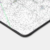 Übersicht über die Buchten und Anflüge in Frankrei Schreibtischunterlage (Ecke)