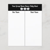 Übersicht über die Bunco Dice Flyer (Hinten)