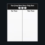 Übersicht über die Bunco Dice Flyer<br><div class="desc">Billig Schwarz-weiße Bunco Dice Table Tallsheets für Ihre Bunco Gruppe. Doppelseitig. Modernes Aussehen mit drei glücklichen weißen Würfeln alle bereit zum Rollen!</div>