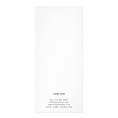 Übersicht über die einfachen Geschäftspreise | Sch Werbekarte (Hinten)