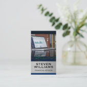 Übersicht über die Finanzbestände | Laptop Visitenkarte (Stehend Vorderseite)