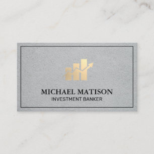 Übersicht über die finanziellen Bar Bestandsanal Visitenkarte