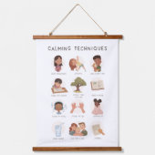 Übersicht über die Gefühl, Calming-Techniken Wandteppich Mit Holzrahmen (Vorderseite 2)