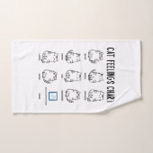 Übersicht über die Gefühle der Katze Badhandtuch Set (Handtuch)