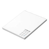 Übersicht über die Gefühle der Katze Notizblock (Rotiert)