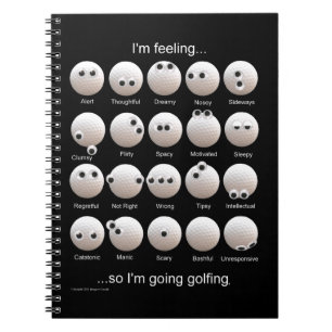 Übersicht über die Gesamtanwendungen des Golfballs Notizblock