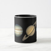 Übersicht über die Größe des Solarsystems der NASA Tasse (Zentrum)