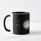 Übersicht über die Größe des Solarsystems der NASA Tasse (Links)