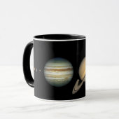 Übersicht über die Größe des Solarsystems der NASA Tasse (Vorderseite Links)