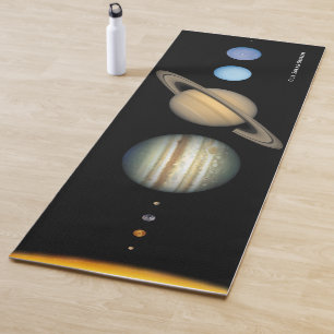 Übersicht über die Größe des Solarsystems der NASA Yogamatte
