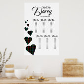 Übersicht über die grünen Karton Poster (Küche)