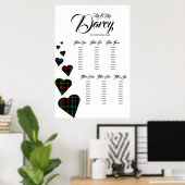 Übersicht über die grünen Karton Poster (Heimbüro)