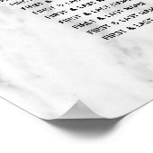 Übersicht über die Hochzeiten in geometrischem Mar Poster (Ecke)