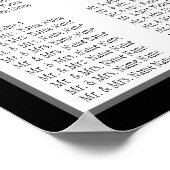 Übersicht über die Hochzeiten von Vorlagen Poster (Ecke)