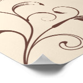 Übersicht über die Hochzeitssitze auf dem braunen  Poster (Ecke)