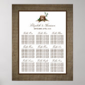 Übersicht über die Hochzeitssitze der Mongram Tree Poster (Vorne)