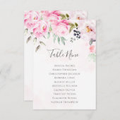 Übersicht über die Hochzeitssitze der Rosa-Peonie (Vorne/Hinten)