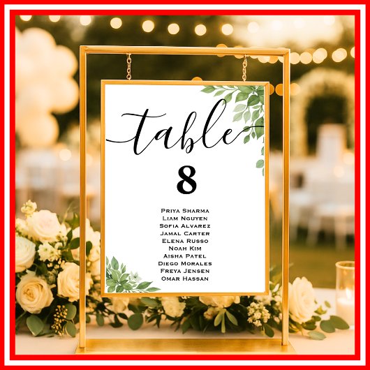 Übersicht über die Hochzeitssitze im Grünen der Se Poster