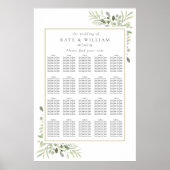 Übersicht über die Hochzeitssitze im Grünen Poster (Vorne)