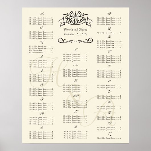 Übersicht über die Hochzeitssondersitzungen Poster (Vorne)