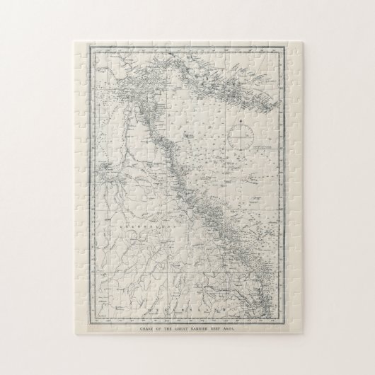 Übersicht über die Karte des Gebiets "Great Barrie Puzzle (Vertikal)