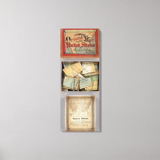 Übersicht über die Kontur, USA Leinwanddruck (Vorderseite)