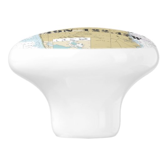 Übersicht über die Länge des Breitengrads in San F Keramikknauf (Seitenansicht)