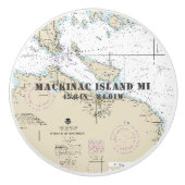 Übersicht über die Länge des nördlichen Breitengra Keramikknauf (Vorderseite)