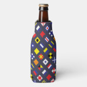 Übersicht über die nautische Flagge Flaschenkühler (Flaschenvorderseite)