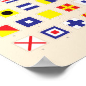 Übersicht über die nautische Flagge Poster (Ecke)