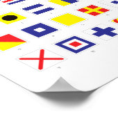 Übersicht über die nautische Flagge Poster (Ecke)