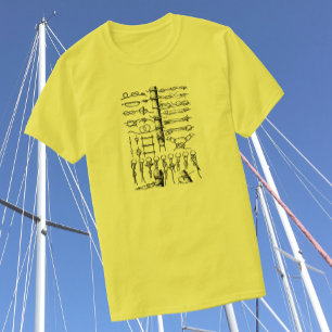 Übersicht über die Nautischen Knoten T-Shirt