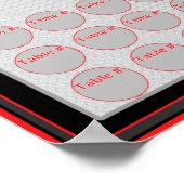 Übersicht über die Position der Tabelle (horizonta Poster (Ecke)