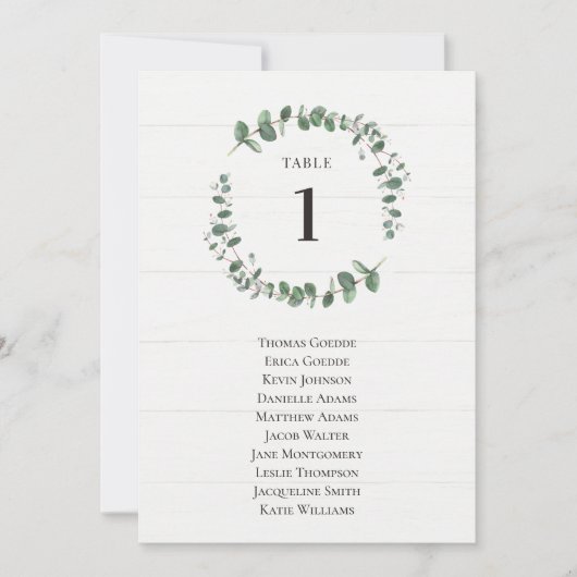 Übersicht über die Rustikale Grünfläche Einladung (Vorderseite)